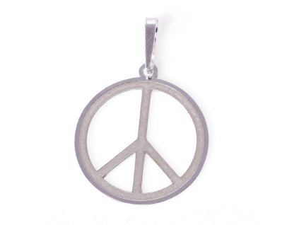 Stříbrný přívěsek symbol peace 000.00112