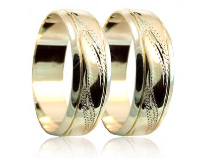 Snubní prsteny v kombinaci zlata 04.A22