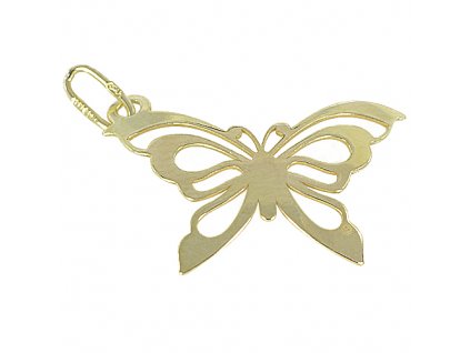 Zlatý přívěsek motýl ze žlutého zlata PA0746