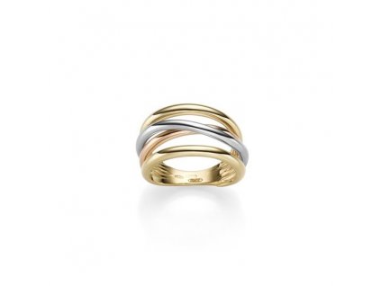 Zlatý luxusní prsten kombinace zlata TRIO S326.00072.1