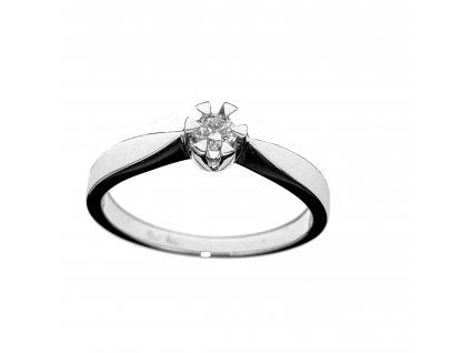 Zlatý zásnubní prsten s diamantem 990.00003