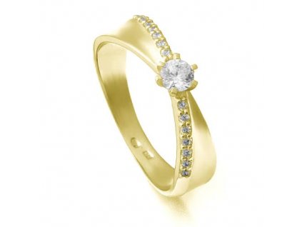 Zlatý zásnubní prsten ZZ10.224020254