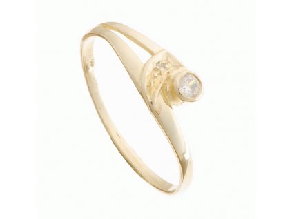 Zlatý zásnubní prsten s diamantem 990.AT20DI