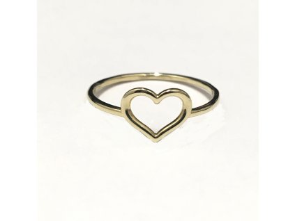 Zlatý prsten srdíčko LOVERINGGOLD