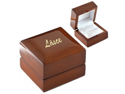 Luxusní dárková krabička na šperky - možnost vlastního textu BM01