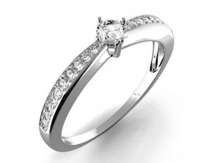 Prsten z bílého zlata s diamanty Gems Karin 990.386-0440
