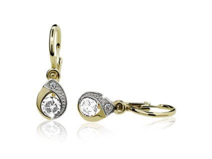 Zlaté dětské náušnice slzičky Cutie jewellery C1898