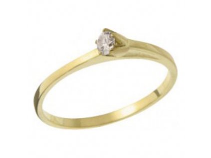 Zásnubní prsten ze žlutého zlata B226869