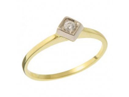 Zásnubní prsten ze žlutého zlata 05.B226872