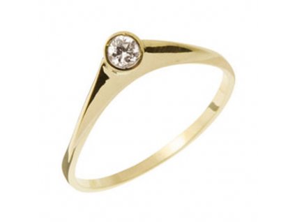 Zásnubní prsten ze žlutého zlata 05.B226879