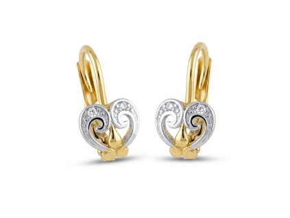 Zlate detske nausnice na klapku