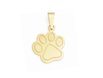 Zlatý privesk tlapka