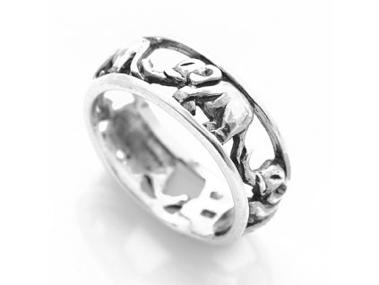Stříbrný prsten sloni 000.00211