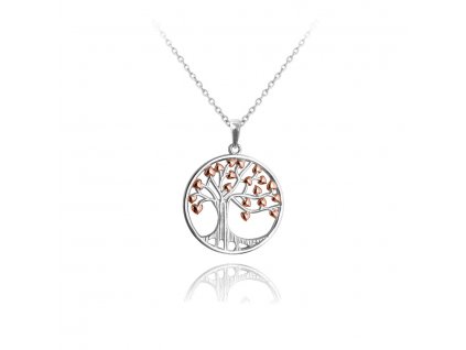 Stříbrný náhrdelník strom života JMAS5009BN45