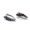 Stříbrné náušnice s českými granáty 970.00006