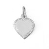 Zlatý přívěsek srdíčko rytý okraj 000.00011
