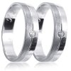 Stříbrné snubní prsteny K21