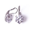 Stříbrné náušnice s velkými zirkony v krapnách 010.00056