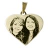 Zlatý privesek srdicko pro prenos fotografie