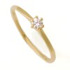 Zlatý zásnubní prsten se zirkonem 010.00027