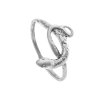 Prsten z bílého zlata had rytý 000.00099