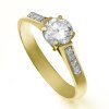 Zlatý zásnubní prsten se zirkony ZZ10.226022125