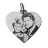 Srdce ze stribra s fotografii
