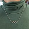 Olympijské kruhy náhrdelník