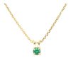 Zlatý náhrdelník k výročí svatby se smaragdem