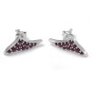 Stříbrné náušnice s českými granáty 970.00003