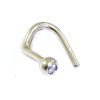 Zlatá nosnice piercing do nosu s kamínkem E11.00001