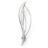 Stříbrná brož list 04.00001