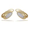 Zlaté náušnice s oválnými opály 840.00072