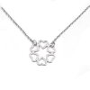 Stříbrný náhrdelník se srdíčky RKPLBL0104