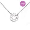 Stříbrný náhrdelník se srdíčky RKPLBL0104