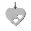 Stříbrný přívěsek srdce s průřezy 000.00074