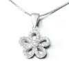Stříbrný náhrdelník kytička 010.00053