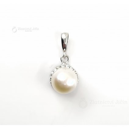 Zlatý přívěsek s perlou