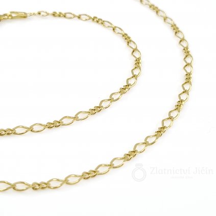 Zlatý řetízek 42 cm