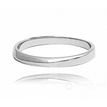 MINET Stříbrný snubní prsten