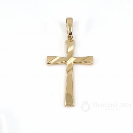 Zlatý přívěsek KŘÍŽ Moiss PA000913