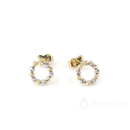 Zlaté náušnice broušená kolečka