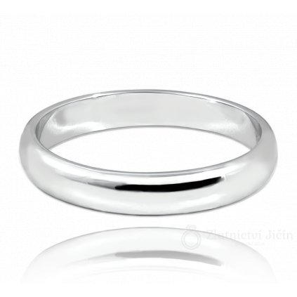 MINET+ Stříbrný snubní prsten 4 mm -