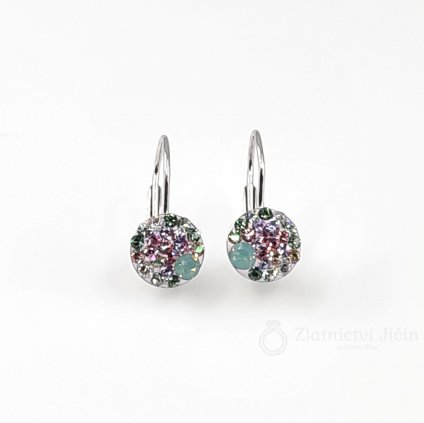 Náušnice stříbro se Swarovski krystaly