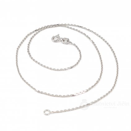 Zlatý řetízek ANKR bílé zlato 1,10 mm