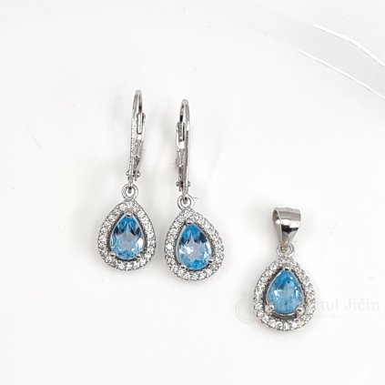 Stříbrná souprava TOPAZ