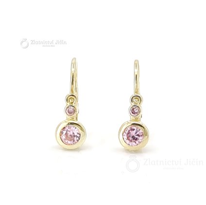 Zlaté dětské náušnice