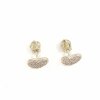 Zlaté náušnice SRDÍČKA s kubickými zirkony