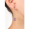 Moiss stříbrné náušnice ADOLFINA s AMETYSTEM EG000027