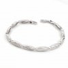 Stříbrný článkový náramek